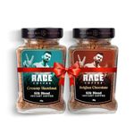 RAGE COFFEE Silk Blend Instant Coffee|Belgian Chocolate & Creamy Hazelnut Silk Blend Flavoured Coffee 60 Gms Each|100% Pure Instant Coffee|Premium, Bold & Smooth|Pack Of 2 - Powder, Bottle