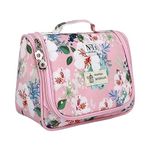 NFI essentials Multifunctional Cosmetic Bag with Hook for Travel, Make up Organiser Storage, Cosmetic Pouch, Vanity Bag for Ladies