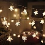 Twinkle Star 100 LED Star String Lights, Plug in Fairy String Lights Waterproof, Extendable for Indoor, Outdoor, Wedding Party, Christmas Tree, New Year, Garden Decoration
