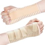 Pure Health Premium Wrist Support Brace - Carpal Tunnel Splint - Relieves Wrist Pain, Sprains, Tendonitis and RSI Adjustable Compression for Optimal Support - Ideal for Men Women (M, Right)