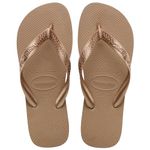 Havaianas Women's Top Tiras Flip-Flop, Rose Gold, 7.5/8 UK