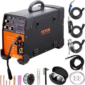 VEVOR MIG Welder, 3 in 1 Welder Welding Machine, 270 Amp MIG TIG Arc Welder TIG Welder Lift ARC Welder Digital Display Combo Welding Machine MMA Stick IGBT DC Inverter Welder