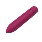 Beyond Touch Mini Bullet Full Body Massager | Compact & Waterproof | 10 Speed Modes | Facial & Body Relaxation | Travel & Skin Friendly | Stress & Pain Relief - Maroon