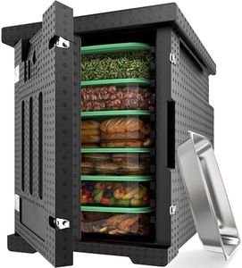 YITAHOME EPP Insulated Food Pan Carrier, 95 Qt Hot Box for Catering w/Stainless Steel Pan, Catering Food Warmer for 6 Full-Size Pans for Restaurant Family Gathering, Lightweight, High Performance