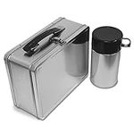 Plain Metal Lunch Box and Bottle