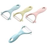 HLLMX 4 PCS Ceramic Peeler Vegetable And Fruit Peeler Potato Peeler Cucumber Peeler Apple Peeler For Kitchen Family Trips