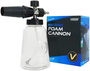 VIKING Professional Foam Cannon for Car, Adjustable Spray Nozzle, 1.1 Liter Soap Canister, 1/4" Quick Connect Plug for Pressure Washer and Car Detailing Kit