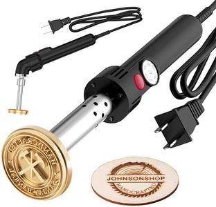Electric Branding Iron for Wood - Custom Adjustable Temperature Metal Stamp for Woodworking, DIY Projects & Crafts, Personalized Wood Burning Branding Tool
