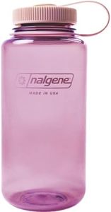 Nalgene Sustain Tritan BPA-Free Water Bottle Made with Material Derived From 50% Plastic Waste, 32 OZ, Wide Mouth, Cherry Blossom