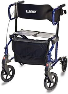 Graham-Field Lumex HybridLX Rollator & Transport Chair, Majestic Blue, LX1000B