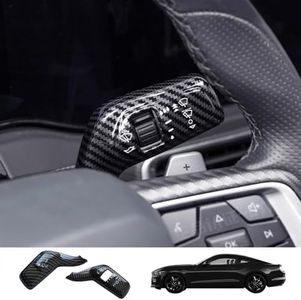 Front Road Illuminating Light/Turn Signal, Windshield Wiper Switch Trims Compatible with 2024 2025 Mustang