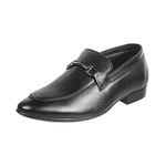 Mochi Mens Leather Black Mocassin (Size (8 UK (42 EU))