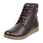 Mochi Women Brown Leather Ankle Boot UK/6 EU/39 (31-96)