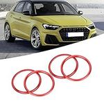 Red Air Vent Air Conditioning Outlet Vent Ring Trim Cover,A1 Car Accessories Vent Rings A3 Air Interior Mods Vauxhall Corsa Red Outlet Ring 2013 Upgrades Condition Cover 2017 Port Decoration Tt Pink