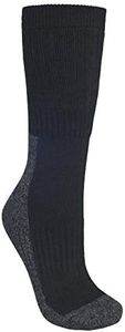 Trespass Shak, Black, 4/7, Light Socks for Men, UK Sizes 4-7, Black