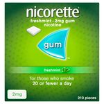 Nicorette Chewing Gum 2mg Freshmint - 210 Pieces