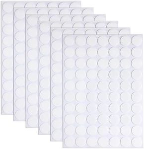 350pcs Clear Double-Sided Sticky Adhesive Dots, 6mm/0.24” Round Transparent Acrylic Nano Glue Pads Heavy Duty, Removable Waterproof Strong Traceless Sticker for Balloons Envelopes Note Craft Photo DIY