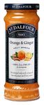 St Dalfour Orange & Ginger Fruit Spread 284 g | No Added Sugar | 100% from Fruit | No Added Preservatives, Colours, Flavors or Sweeteners | No Corn Syrup | Traditional French Recipe