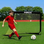FORZA Square Pop-Up Football Goal [4 Sizes] | Portable Football Training Goal with Carry Bag & Ground Stakes - For All Ages with 5 Second Set Up - Single or Pair (Single, 7ft x 5ft)