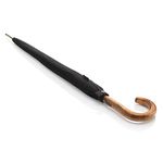 Knirps S.770 Long Automatic Umbrella Straight Lightweight Premium Italian Maple Handle, black, 94 cm, umbrellae