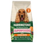 Harringtons Superfoods Complete Grain Free Hypoallergenic Chicken with Veg Dry Adult Dog Food 12kg - Made with All Natural Ingredients