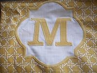 Threshold Monogram Pillow Cover,"M"