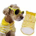 Cute Dog Clothes Striped Dog Polo Shirts Cute Sweater Puppy Clothes Gentle Sweater Pet Clothes for Small Medium Large Dogs Cats