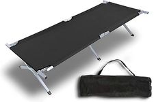 PUNJAN Foldable Bed Heavy Duty Lightweight Folding Camping Cot Bed, Foldable Portable Sleeping Cot for Adult, Patio, Beach, Hiking, Camping, Travel, Office Nap, Outdoor, Indoor