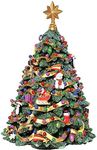 The San Francisco Music Box Company Jingle Bell Rotating Christmas Tree Figurine