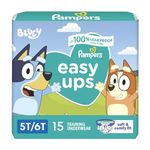 Pampers Easy Ups Training Underwear Boys 5T-6T 15 Count (Packaging May Vary)