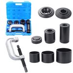 Mynoozi 10PCS Heavy Duty Ball Joint Press Kit, Ball Joint Repair Removal Tool Kit, Ball Joint Press Remover Installer, U Joint Removal Tool Kit with 4 Adapters for Most 2WD & 4WD Cars and Light Trucks