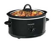 Crock-Pot Manual 7 Qt Oval Slow Cooker, Black