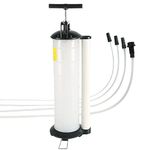 Acymner 7L Oil Fluid Extractor Changer | Manual Oil Extractor Pump for Automobile Fluids Vacuum Evacuation with 4 Hoses (7 L)