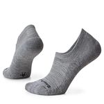 Smartwool Everyday Light Cushion Merino Wool No Show Socks for Men and Women, Light Gray, Medium