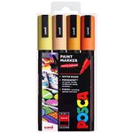 POSCA - PC-5M - Paint Marker Art Pens - 1.8-2.5mm - Sunrise Tones Set of 4 in Wallet