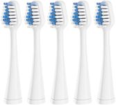 Harobey Replacements Toothbrush Heads for Waterpik Complete Care 5.0/9.0 (WP-861/CC-01), STRB-5WW, Pack of 5, White