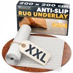 DIY Doctor XXL Rug Gripper (1 Pack) – 200x200cm Non-Slip Matting Roll – Anti Slip Rug Underlay for Hardwood, Tile & Laminate – Rug Grip Stopper & Non-Slip Mat for Floors