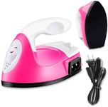 Mini Iron for Crafting - Small Iron for Crafts Small Travel Iron Mini Heat Press Iron Mini Iron for Clothes Mini Craft Iron Small Iron for Clothes - Mini Steam Iron for Clothes with Charging Base