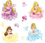 RoomMates Disney Princess Floral Peel and Stick Wall Decals 2 Inch x 2 Inch to 8.2 Inch x 10 Inch