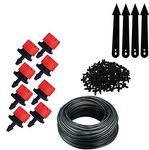 Ascension Agro Drip Irrigation Garden Watering Plants KIT Feeder Line Supply 4mm, Drip Emitters, Pin Connectors & Emitter Stacks