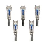 Letszhu Lighted Nocks Automatic Crossbow Bolts Nock with 7.60mm/.299" for Hunting Target Shooting (5 Pack) (Blue)