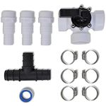 vidaXL Bypass Kit for Pool Solar Heater – Connect Multiple Heaters for Efficient Solar Power Heating - Inclusive of Fittings – Invaluable For Various Hose Sizes