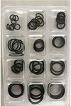 O Rings Set Rubber Assorted Size Kit Plumbing Air Gas Tap Sink Pressure Washer Kitchen Mixer Seals Thread DIY (Pack of 50) Black