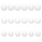 DMZHY 9 Pairs Ear Buds Cover Earbud Replacement Tips Ear Bud Replacement Pieces Silicone Earbud Tips Fit for In-Ear Headphones (Inner Hole from 3.8mm-5.1mm Earphones) SML White Replacement Earbud Tips