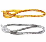 Kapoor Crafts Flexible Wire used for Flower Making DIY Crafts stockings Width 1 mm Length 26 Inches Pack of 300 Pieces Approx (Golden and Silver)