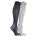 Dr. Scholl's Women's Advanced Circulatory Casual Sock, Denim/Grey, One Size (Pack of 2)