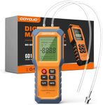 Handheld Manometer with Backlit, Dual-Port HVAC Digital Manometer Gas Pressure Tester, LCD Screen & Indoor Temperature Measurement, 12 Units, for Natural Gas Pipelines Ventilation Detection