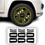 BOGAR TECH DESIGNS Rim Chrome Delete Cover Replacement Compatible with Toyota 4Runner Limited 2014-2024, Gloss Black