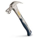 ESTWING Sure Strike Hammer - 20 oz Curved Claw Hammer with Smooth Face & Carbon Fiber Handle - SSCF20C
