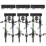 Sinoer Bike Wall Rack for 6 Bicycles + 3 Helmets,Bike Storage Wall Mount Hanger,Adjustable for Garage or Home, Vertical Cycling Hanger, Holder for Road Bicycles（HookInner width: 60mm